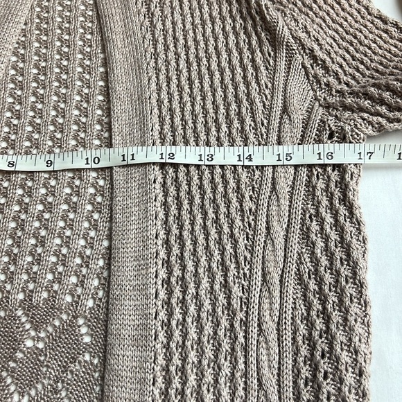 NWT’S Bellini Heather Mocha Long Hood Waterfall Cardigan SZ S - Picture 8 of 9